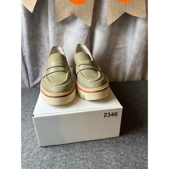 Oncept Seoul Platform Loafers Silver Moss Gray Size 6.5 - Picture 10 of 10